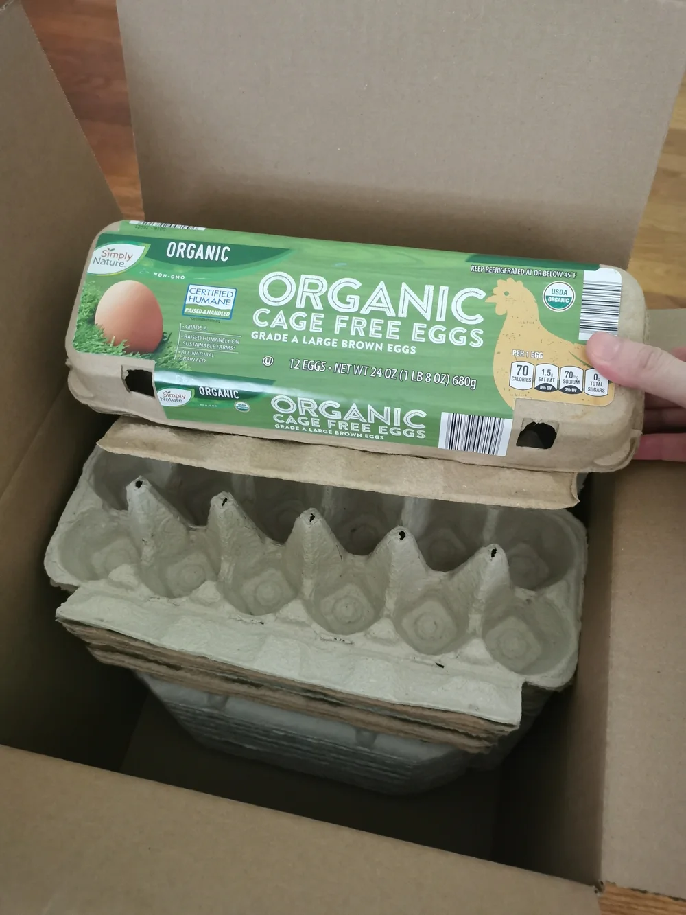 30 Pieces Egg Cartons Clean Natural Paper Pulp Holds 12 Large Eggs